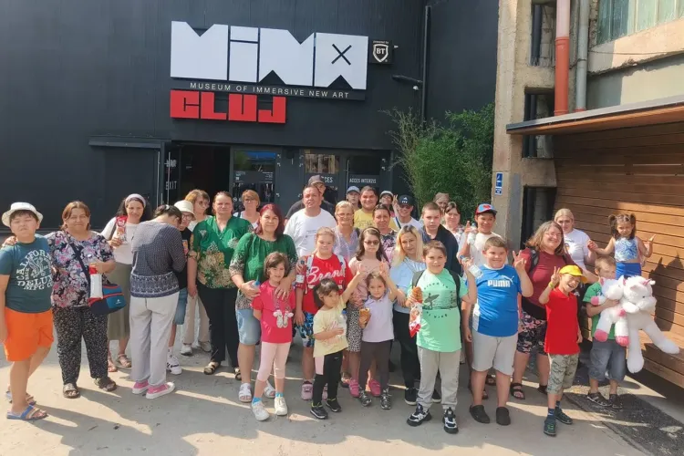 Bucurie de nedescris pentru mai mulți copii cu nevoi speciale.  Surpriza care le-a făcut ziua mai frumoasă: „Mulțumim din suflet lui Dumnezeu!”