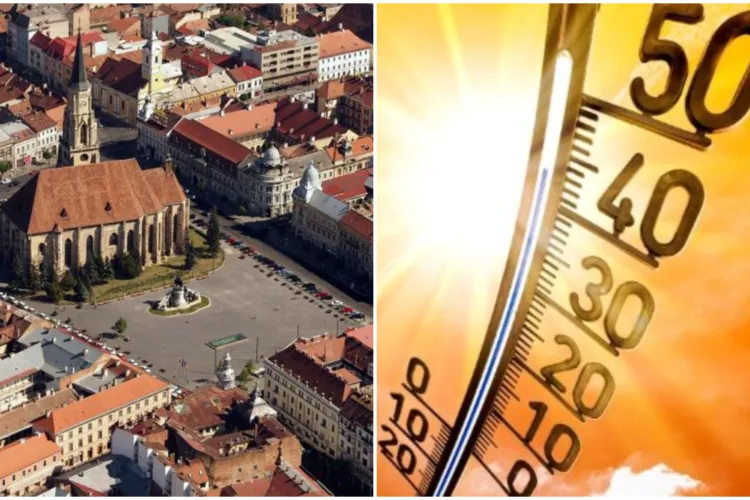 Cod galben de caniculă în Cluj-Napoca. Orașul se topește duminică, 10 august: „Posibil pericol de deshidratare și accident vascular cerebral”