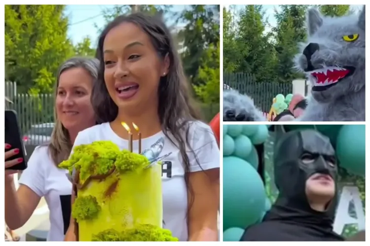 Sărbătoare de poveste în familia Vlăduței Lupău. De ce a venit Batman la vila artistei din Cluj și cui trebuia să îi facă o mare bucurie VIDEO