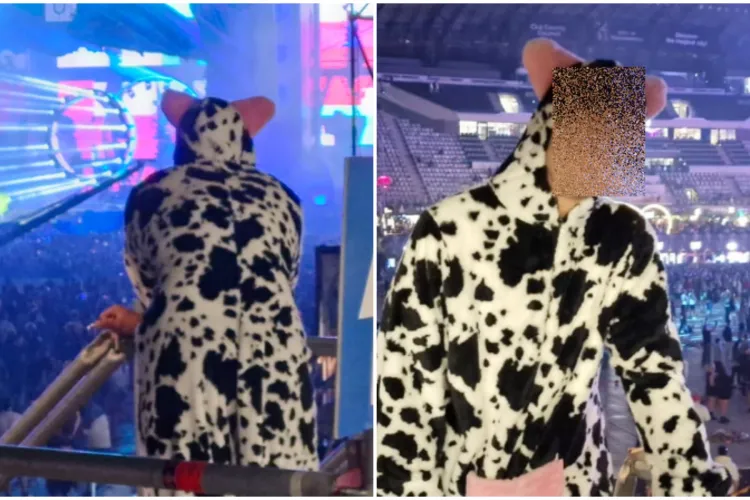 FOTO. Petrecerea la Untold a continuat până a răsărit soarele. Cum a fost surprinsă o „văcuță” în tribunele Cluj-Arena