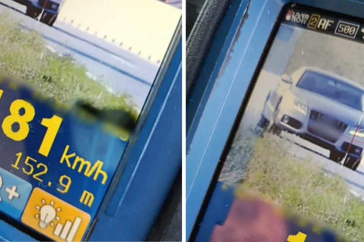 A bătut recordul inconștienței! Șofer de 20 de ani din Cluj, prins gonind cu mult peste 100km/h și făcând manevre interzise