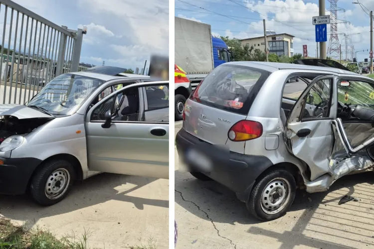 Accident rutier teribil pe Bulevardul Muncii din Cluj! O femeie și doi copilași transportați de urgență la spital. Femeia, încarcerată, este în stare gravă