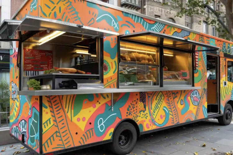 Un food truck proaspăt deschis în Cluj-Napoca a transformat trotuarul în parcare! Locuitorii din zonă, revoltați de haosul creat