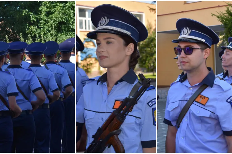 Viitorii polițiști au depus jurământul la Școala de Agenți de Poliție ”Septimiu Mureșan”. 55 de fete au jurat să își apere țara cu prețul vieții