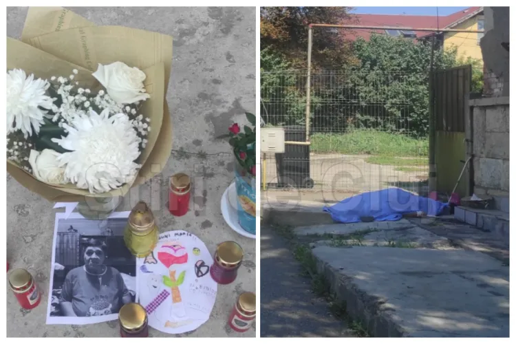Locul tragediei din Cluj, unde trupul unei femei care a murit la semafor a fost lăsat ieri ore întregi pe trotuar, transformat de clujeni în altar - VIDEO