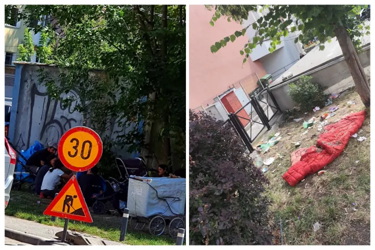 Clujenii din Mănăștur scandalizați de mulțimea de persoane care „locuiesc” între blocuri: „Cândva era un cartier sigur. Acum o ia pe urmele Pata Rât” FOTO