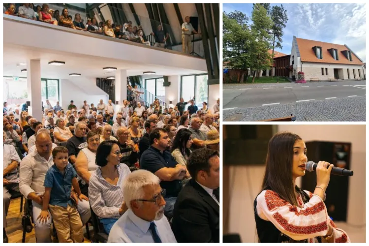 Cămin cultural ULTRAMODERN inaugurat azi într-o comună din Cluj. A costat 3 milioane de euro FOTO