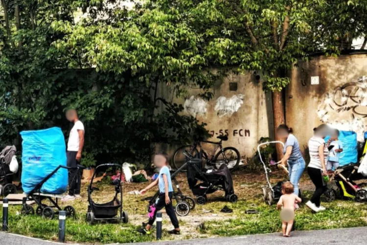 Cartierul Mănăștur din Cluj, asediat de grupuri de oameni care transformă spațiile publice în adevărate focare de mizerie și violență FOTO