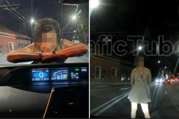 VIDEO. Nu avem urși pe stradă în Cluj-Napoca, dar avem „zâne”. Un șofer s-a blocat când a văzut ce-i iese în față: „Nu vă mai drogați”