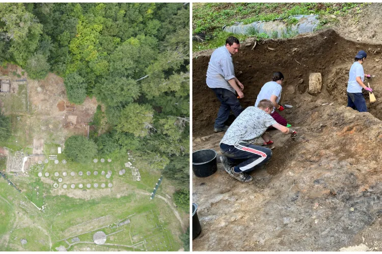 Sarmizegetusa Regia sub lupă: Echipele de arheologi și studenți UBB Cluj explorează terasele sanctuarului antic FOTO
