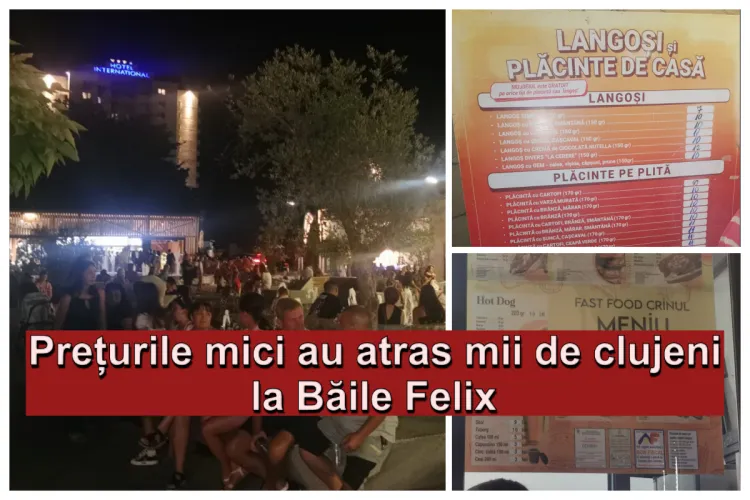 Clujenii au „invadat” Băile Felix în mini-vacanța de Sfânta Maria: „Nu e de mirare. Un langoș e 7 lei, hamburgerul 15 lei. Tot e treia mașină e de Cluj”