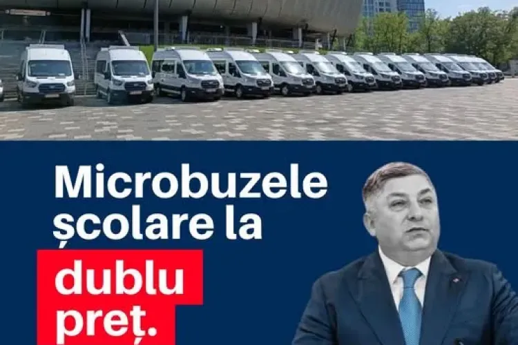USR Cluj îl acuză pe Alin Tișe că a cumpărat microbuze școlare la preț dublu față de cel de piață. S-ar fi plătit 170 000 euro în loc de 90 000, fără TVA 