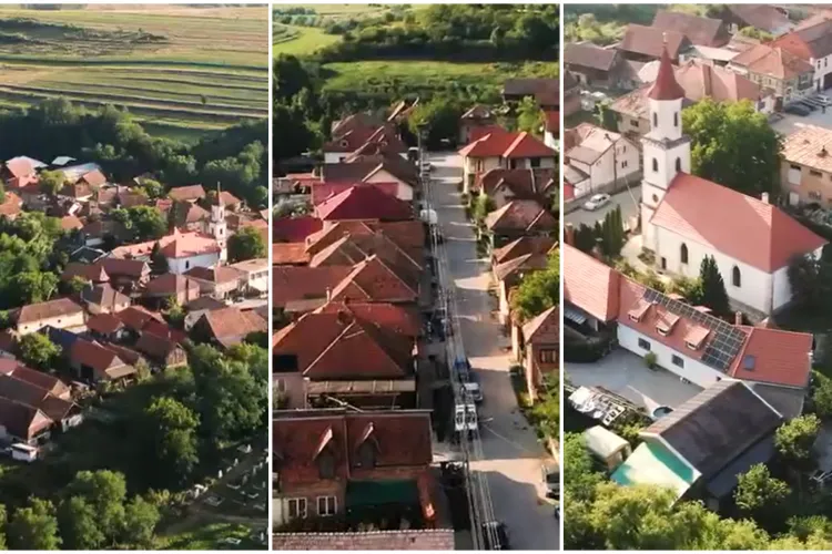 VIDEO. Imagini superbe surprinse de o dronă, în cel mai cochet sat din Cluj. Este situat la 20 de kilometri de Cluj-Napoca!