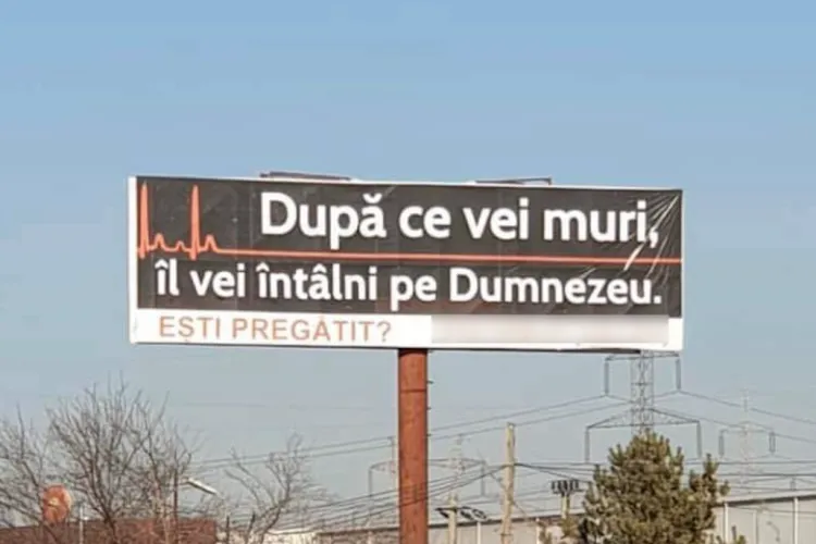 Reclama care sperie Clujul: „Când vei muri” apare zilnic pe drumul spre oraș și provoacă indignare în comunitate