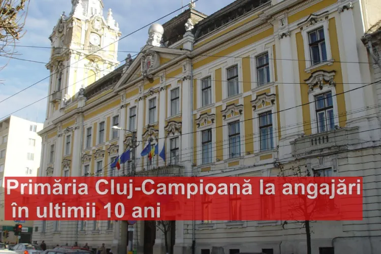 Primăria lui Boc, campioană la creșterea numărului de angajați în ultimii 10 ani. Este în TOP 3 primării care au angajat cei mai mulți oameni din România