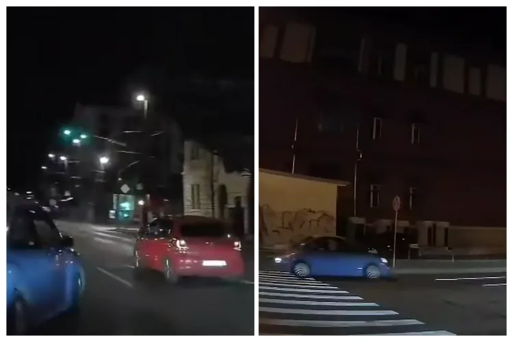 VIDEO. Șofer iresponsabil filmat cu camera de bord azi-noapte în centrul Clujului: „Băi omule, când tragi pe nas lasă mașina acasă. Poate omori pe cineva!”
