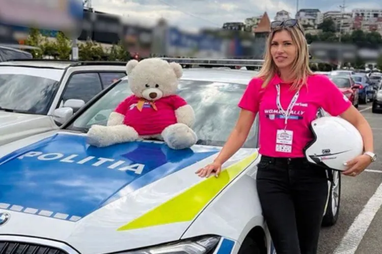 Polițiștii clujeni se mândresc cu Diana, colega lor care a participat la Women Rally. „Ne inspiri și ne arăți că pasiunea și curajul nu au limite”