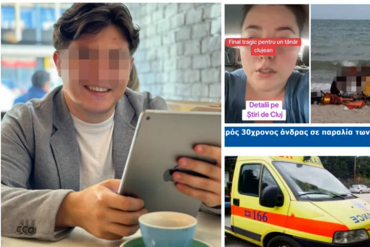 Moarte cumplită pentru un tânăr clujean pe o plajă în Thassos/ VIDEO: Mărturia sfâșietoare a soției „Era în apă mică, până la brâu. Avea spume la gură” 