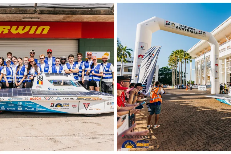 Studenții de la UTCN Cluj cuceresc deșertul australian cu cel mai performant vehicul solar creat vreodată în România! FOTO