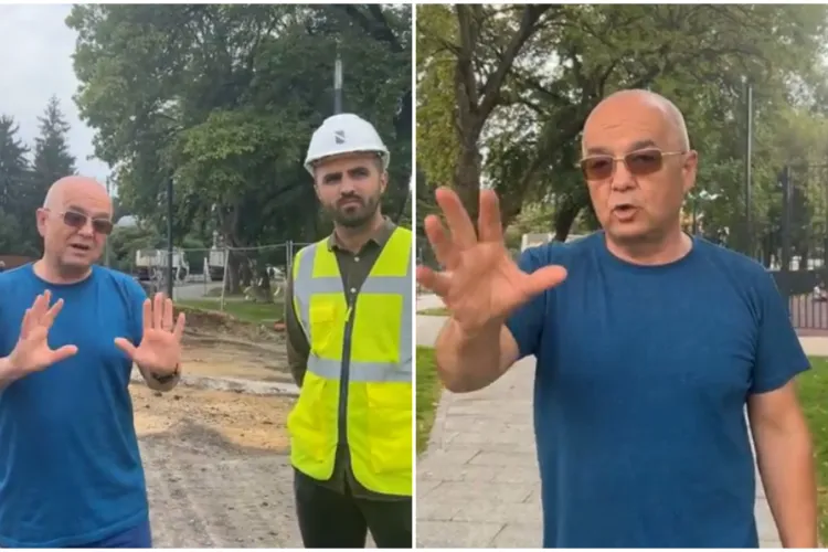 VIDEO. Emil Boc, pe șantierul Pieței 14 iulie. Când dă asigurări că va fi gata prima parte a proiectului: „Avem două probleme”