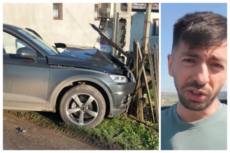 VIDEO. Mircea Bravo, mărturisire șoc, în premieră, despre cauza accidentului în care și-a făcut praf bolidul de lux, intrând în stâlp:„Am.../Și a fost BAM”