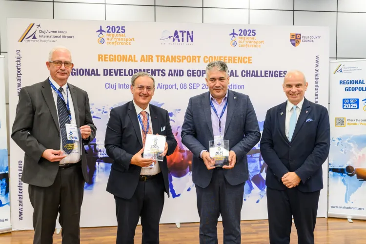 Aeroportul din Cluj-Napoca, în centrul aviației mondiale! Marii lideri ai industriei au venit la conferința anului