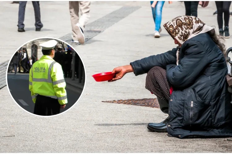 Poliția Locală, joc de-a șoarecele și pisica cu cerșetorii din centrul Clujului. „A fugit într-un magazin, dar a fost prinsă”