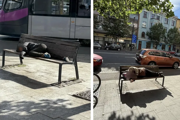 Zona Gării din Cluj-Napoca, din nou ocupată de persoane fără adăpost și oameni dubioși! Localnicii se tem să mai treacă pe acolo: „Nu știi care e agresiv!”