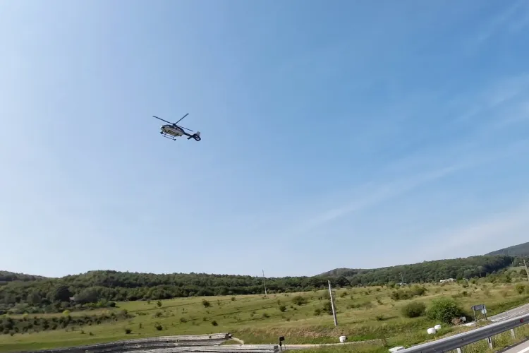 Elicopterul Poliției deasupra Cluj-Turda surprinde șoferii indisciplinați: Depășești viteza? Te poți trezi cu amendă imediat!