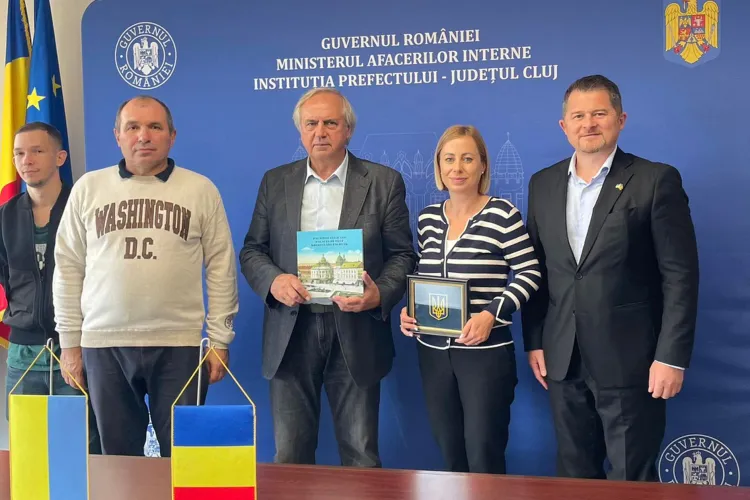 O delegație din Ucraina a sosit la Cluj-Napoca. S-a discutat despre ajutorul oferit refugiaților din județ, aproape 7.000 ucraineni trăiesc aici