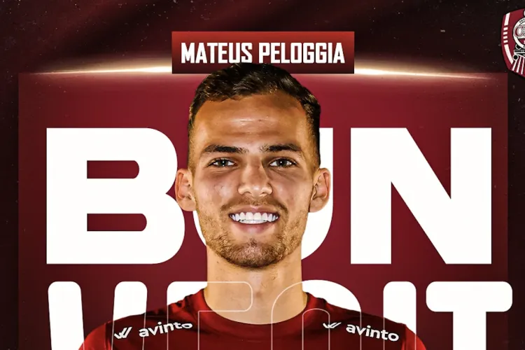 CFR Cluj surprinde fotbalul românesc! Brazilianul Mateus Peloggia, 22 ani, semnează cu echipa vișinie și se alătură lui Zouma și Slimani!