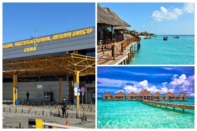 Aeroportul Cluj-Napoca conectat de azi cu mai multe destinații exotice: Clujenii pot zbura în Zanzibar, Maldive sau în multe alte locuri visate