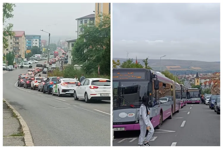 Până și CTP Cluj e disperată de traficul din Florești! Autobuze blocate și pierderi uriașe: Distanța Cetatea Fetei - Cluj-Napoca, parcursă în 2 ore