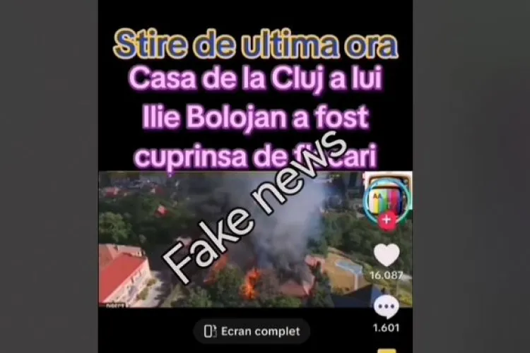 FAKE NEWS viral despre „casa de la Cluj a lui Bolojan” care a fost cuprinsă de flăcări. Într-o zi a făcut 16000 de like-uri VIDEO