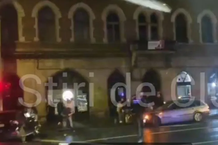 Accident pe strada Regele Ferdinand din Cluj-Napoca, în apropiere de Podul Horea VIDEO