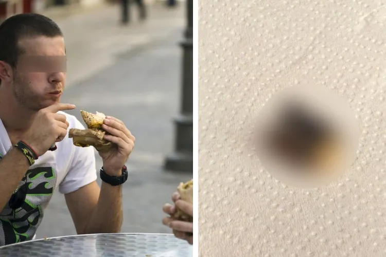 FOTO. Clujean șocat după ce și-a comandat kebab, acesta a fost la un pas de tragedie. Ce a găsit acesta în lipie, putea să îi amenințe viața