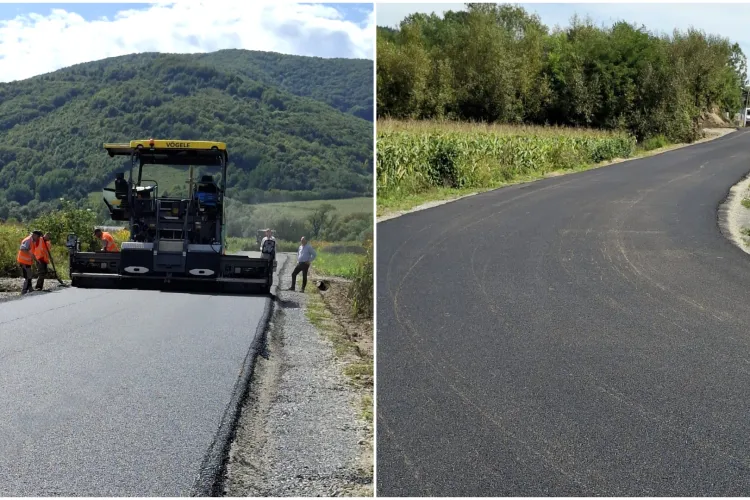 Lucrările de asfaltare demarate de CJ Cluj promit să transforme circulația locală: Sector recent preluat devine alternativă pentru traficul aglomerat