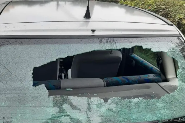 Incident misterios în Cluj-Napoca: O clujeancă și-a găsit mașina făcută bucăți, iar vinovatul este de negăsit. „Dacă ați văzut ceva, ajutați-mă!” FOTO