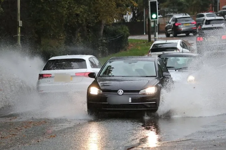 Scene incredibile în Cluj-Napoca: Șofer imprudent udă un tătic și pe copilașii săi pe drum spre grădiniță. Părintele a fost nevoit să se întoarcă acasă!