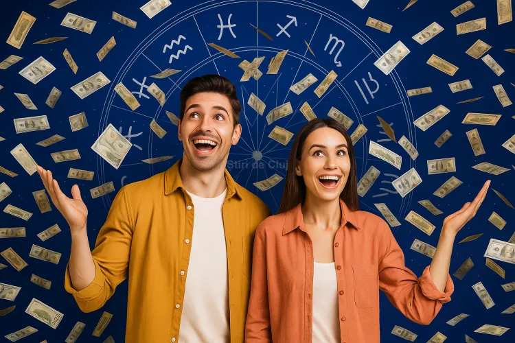 Trei zodii cu lipici la bani în octombrie 2025: Norocoșii horoscopului au succes în orice fac și vor fi promovați la job