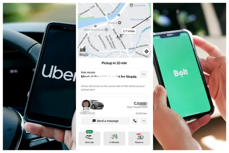 Clujenii scandalizați de strategiile „ieftine” ale unor șoferi Uber și Bolt: „S-a învârtit 30 de minute sperând că voi anula. Țeapă, n-ai obținut nimic”