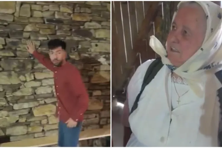 VIDEO. Tanti Lenuța și-a făcut „discotecă” în șură. Bunica lui Mircea Bravo e și designer: „Era păcat de piatra asta să nu se vadă, să o văcălești”
