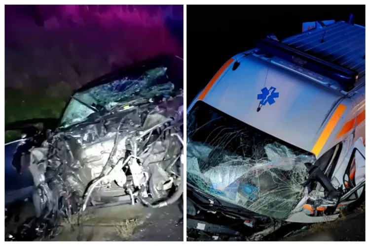 Video. Accidentul din seara asta cu Ambulanța Cluj, provocat de un șofer intrat pe contrasens: O femeie din Ambulanță a murit, alți 6 răniți- 1 copil