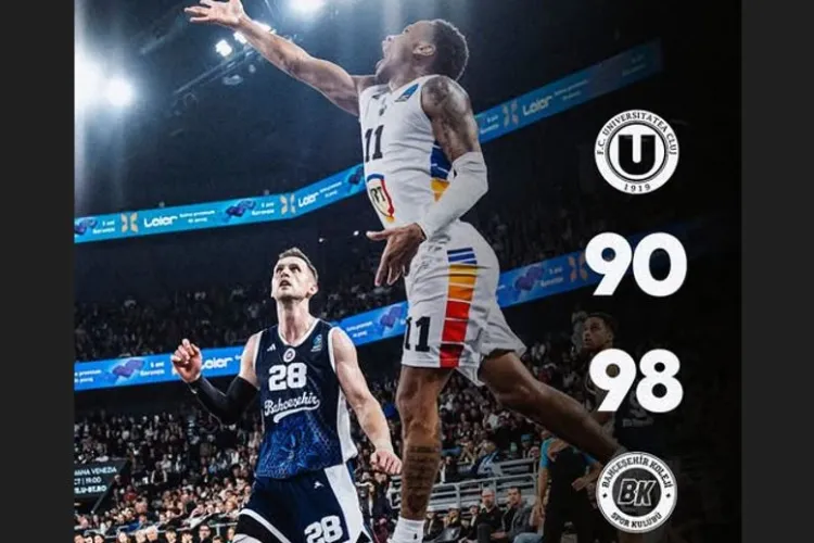 Înfrângere pentru U BT la debutul în Eurocup. Baschet de foarte bună calitate, în fața a 7000 de spectatori