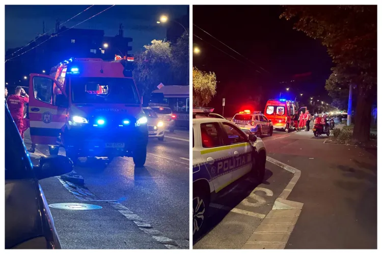 Accident pe strada Aurel Vlaicu din Cluj-Napoca: Un livrator a căzut cu scuterul FOTO