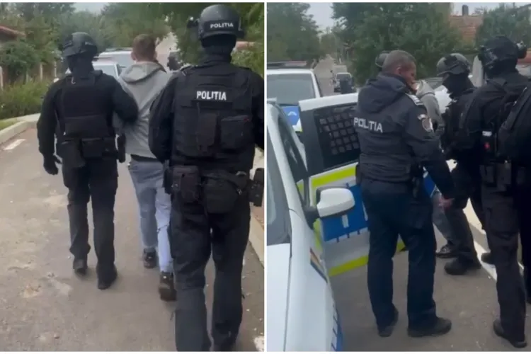 VIDEO. Tânăr de 19 ani din Florești, reținut de mascați după ce a atacat o casă cu un cocktail Molotov. Ce pedeapsă riscă