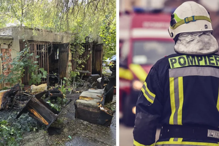 Cauza șocantă a incendiului de dimineață din Cluj: Persoane fără adăpost ar fi pornit focul, 50 mp de deșeuri mistuite