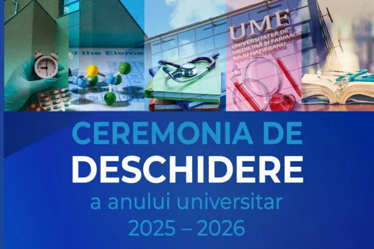 UMF Cluj deschide anul universitar 2025–2026: bobocii, așteptați la „Un nou început, aceleași emoții frumoase”