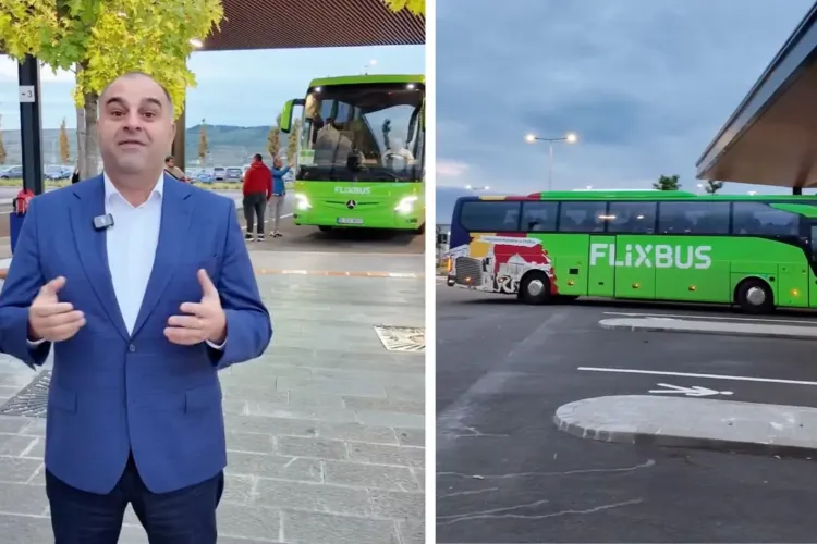 VIDEO. De astăzi, călătoriile din Cluj sunt mai simple: FlixBus oprește la Park & Ride, cu curse spre București, Constanța și Oradea