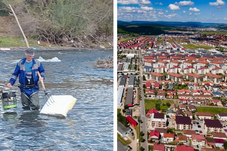 Primăria Florești curăță Someșul Mic! Proiect revoluționar de colectare a deșeurilor plutitoare va proteja flora, fauna și va scăpa Clujul de gunoaie